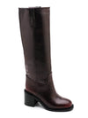 Bottes hautes Samira bordeaux