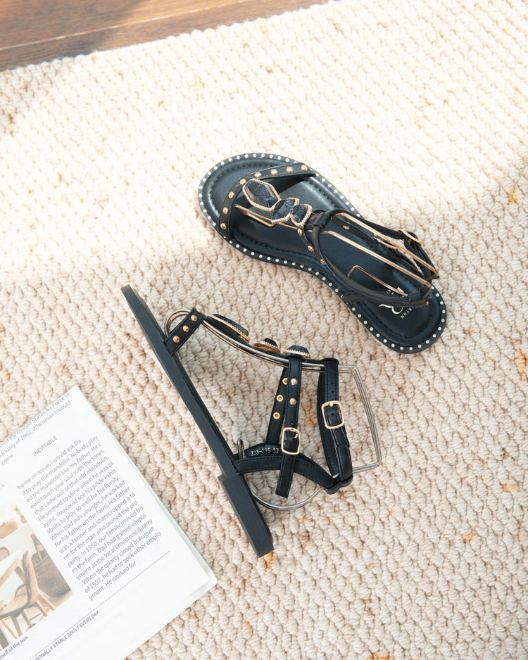 Jade Black Sandal