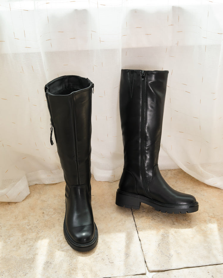 Wysokie buty Karo - Czarne – zdjęcie 1