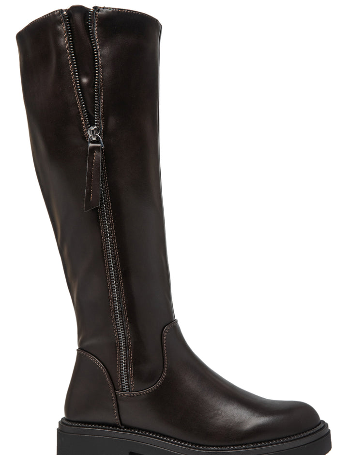 Wysokie buty Karo - Brązowe – zdjęcie 4