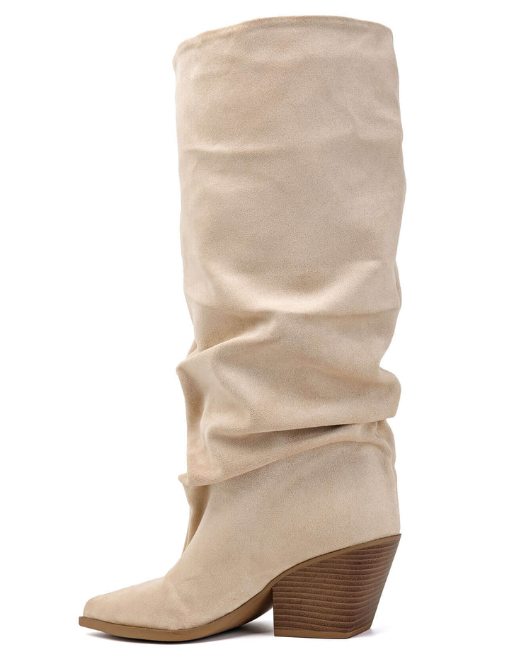 Drop-off High Boots - Beige – image 3