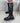 Black Double Buckle Stretch Boots with silver colored buckles