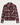 Checked Cropped Blouse in burgundy