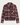 Checked Cropped Blouse in burgundy