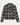 Checked Cropped Blouse in navy