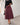 Bow Maxi Rok in Burgundy