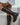 Braune Doppelschnallenstiefel von oben