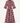 Checkered Maxi Dress – Burgundy