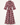 Checkered Maxi Dress – Burgundy