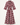Checkered Maxi Dress – Burgundy