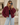 Cozy Bomberjacket in Burgundy – voorkant