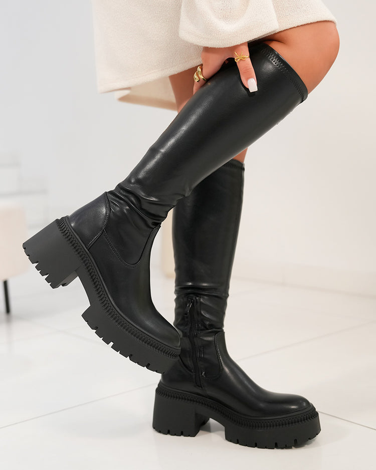 Iwana Black High Boots