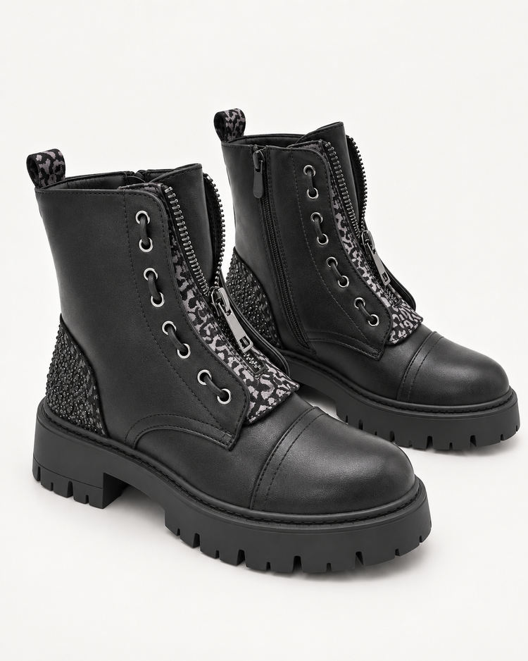 Jada Chunky Veterboots Black productfoto detail