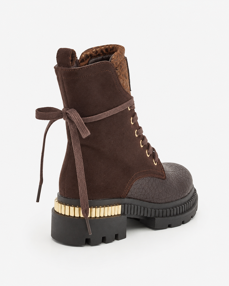 Jolie Veterboots Brown achteraanzicht