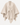 Knot Poncho in Beige – voorkant
