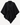 Knot Poncho in Black – voorkant