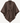 Knot Poncho in Brown – voorkant
