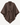 Knot Poncho in Brown – voorkant