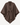 Knot Poncho in Brown – voorkant