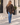 Knot Poncho in Brown – lifestyle