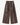 Leatherlook Cropped Wide-Leg Pants in brown