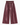 Leatherlook Cropped Wide-Leg Pants in burgundy