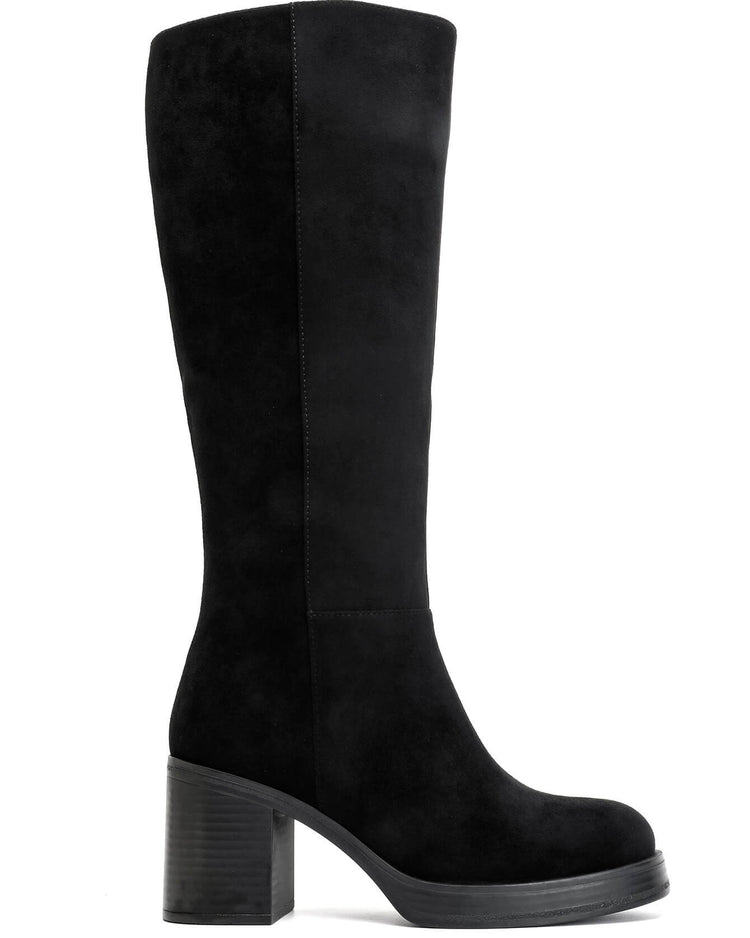 Maud High Boots Black dameslaars zijkant