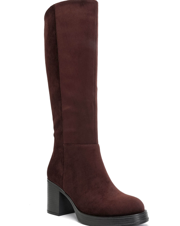 Maud High Boots Brown dameslaars voorkant