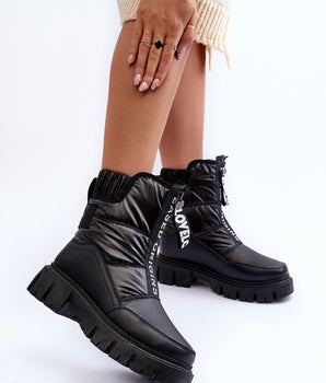 Bottes noires chaleureuses
