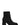 Rina Heel Boot Black - widok z boku na platformie i obcasie klockowym