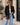 Suedine Blazer in Black – lifestyle