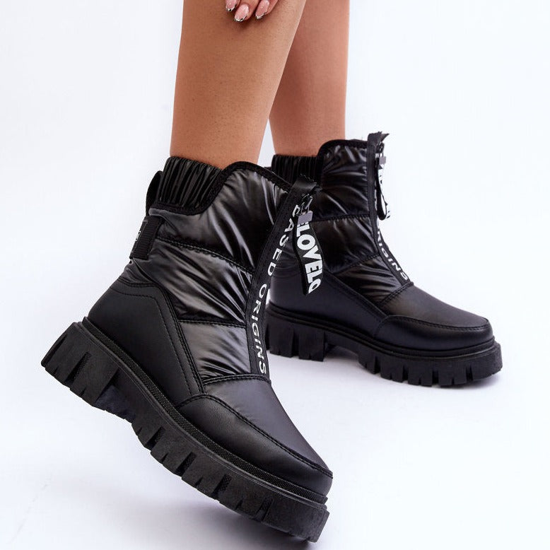 Warmy Black Boots
