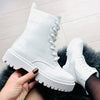 White Croco Boots