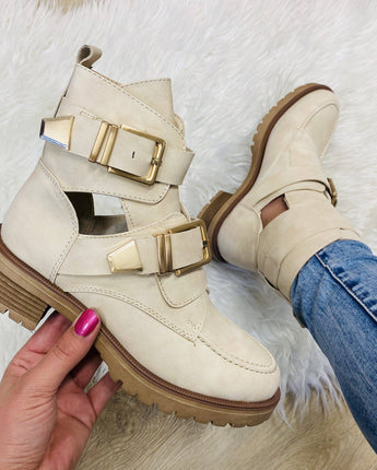 Lidia Beige Boots