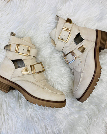 Lidia Beige Boots