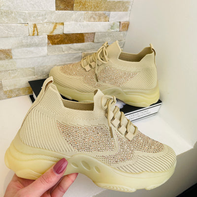 Sparkle Beige Sneaker
